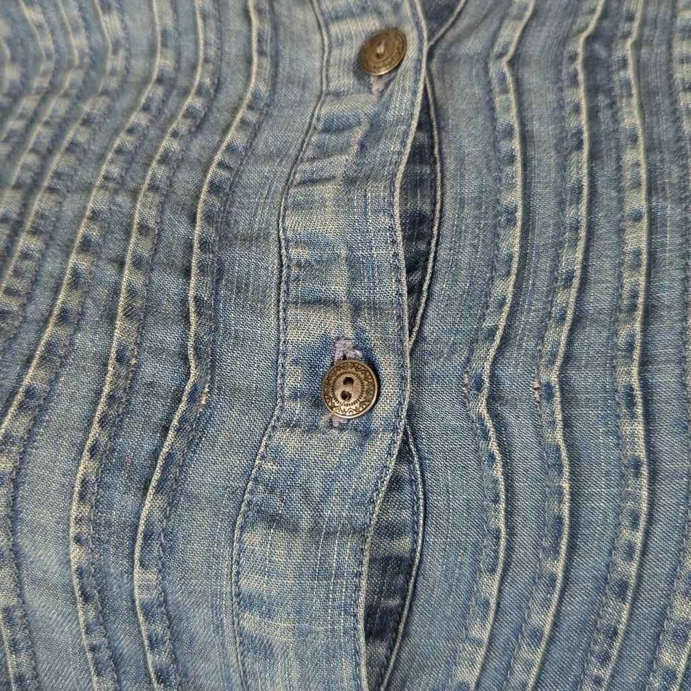 American Eagle Outfitter chambray long sleeve blouse size XS - Picture 5 of 12